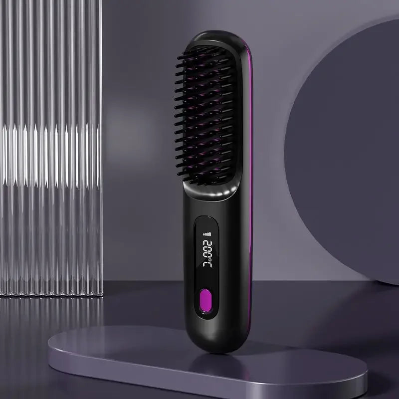 Wireless Hair Straightening Brush