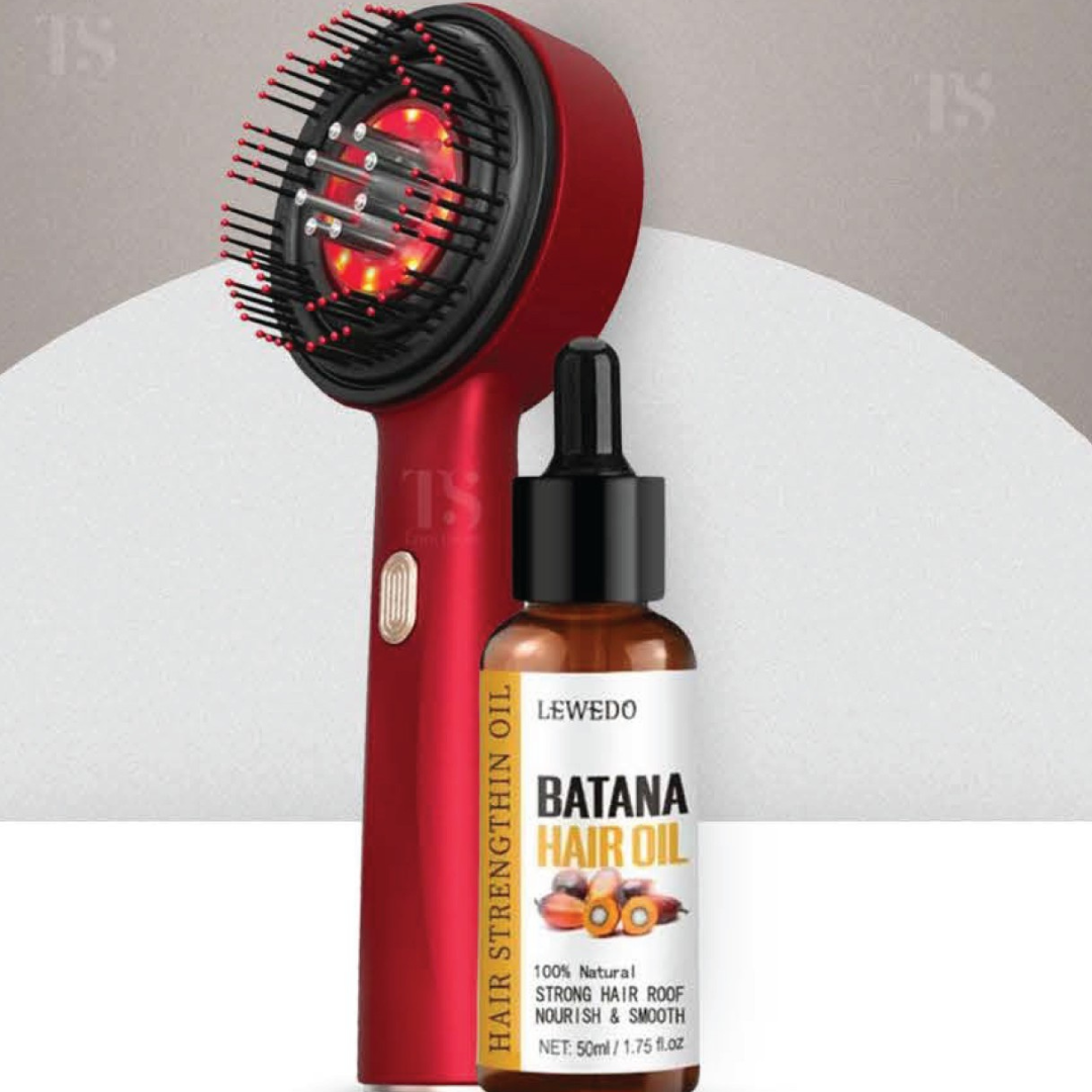 Bundle: Buy a Scalp Massage & Relaxation Brush, Get Batana Oil Free!