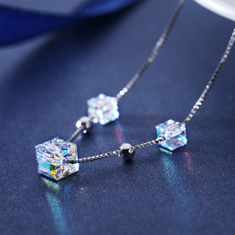 Cube Aurora Crystal Bracelet