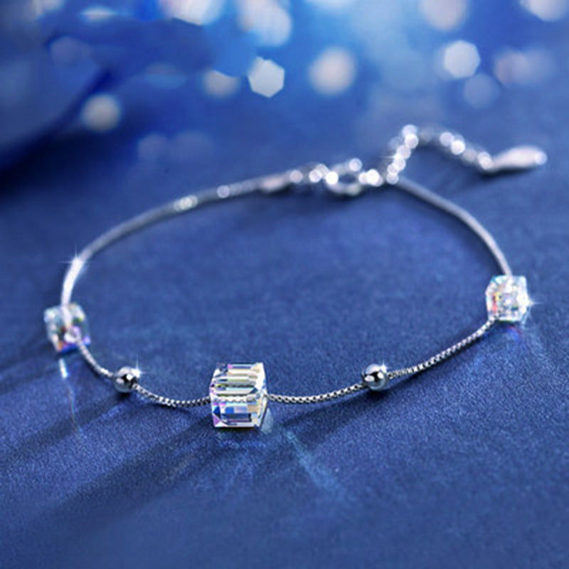 Cube Aurora Crystal Bracelet