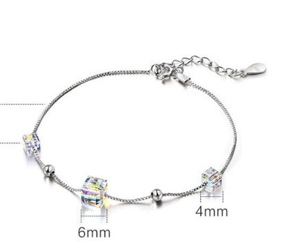 Cube Aurora Crystal Bracelet