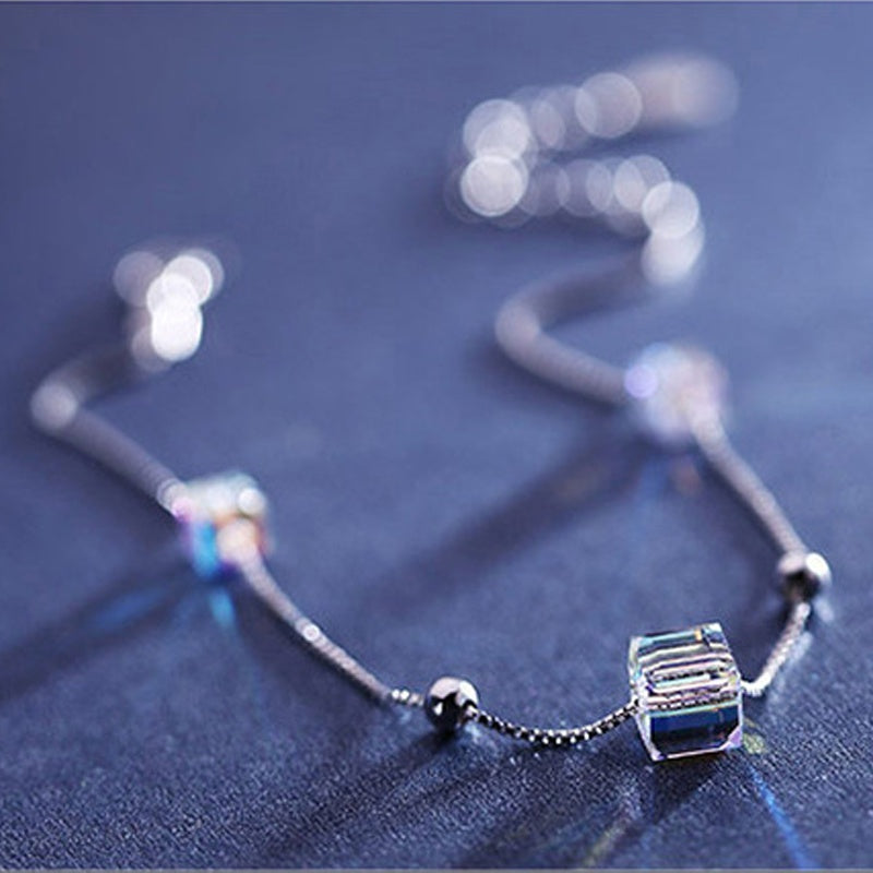 Cube Aurora Crystal Bracelet