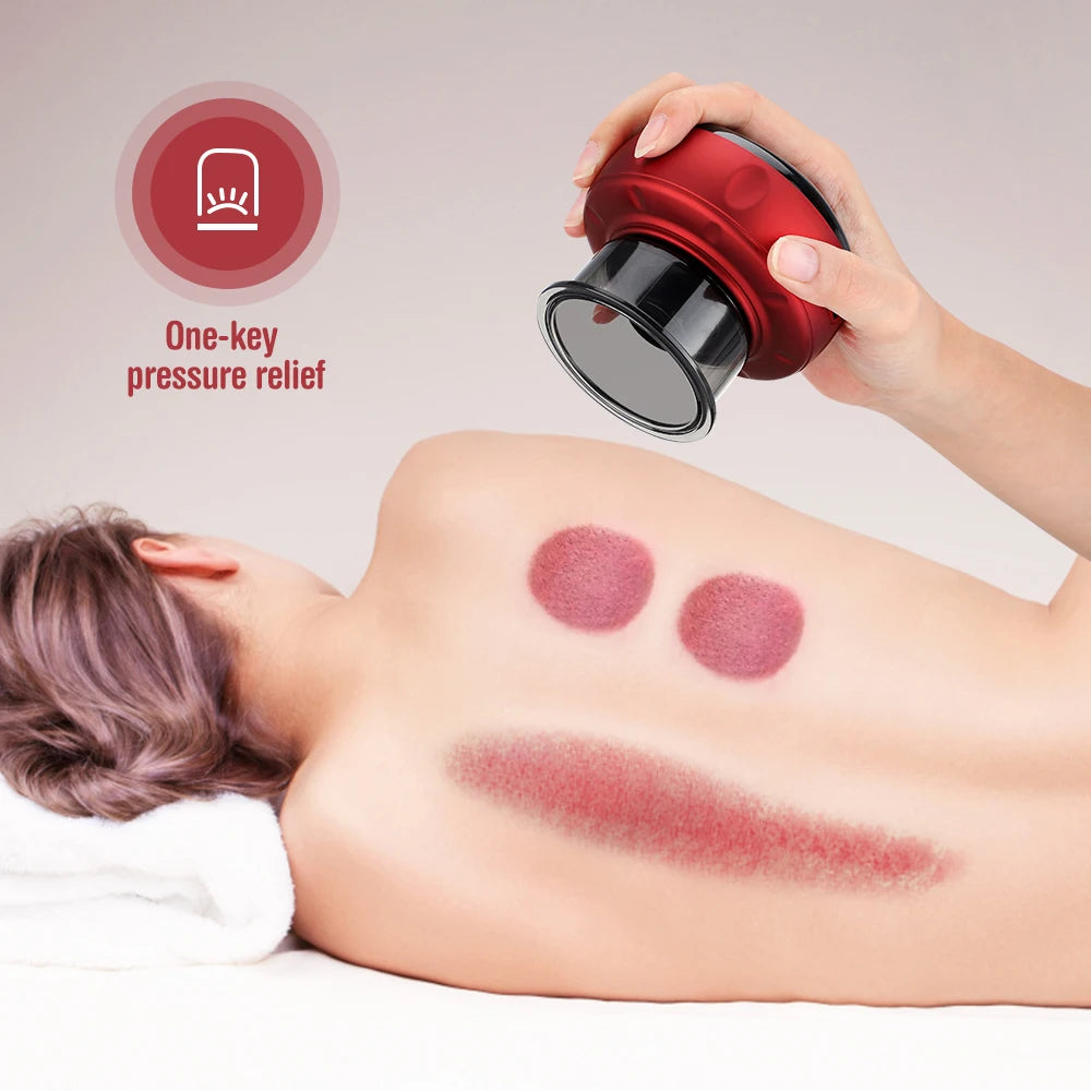 Cupping Massage Device Electric Heating Scraping Suction Cups Physical Fatigue Relieve