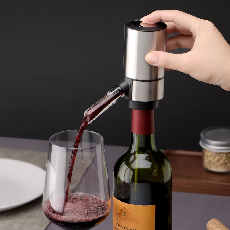 Electric Wine Aerator & Dispenser - Quick Decanter with Storage Base