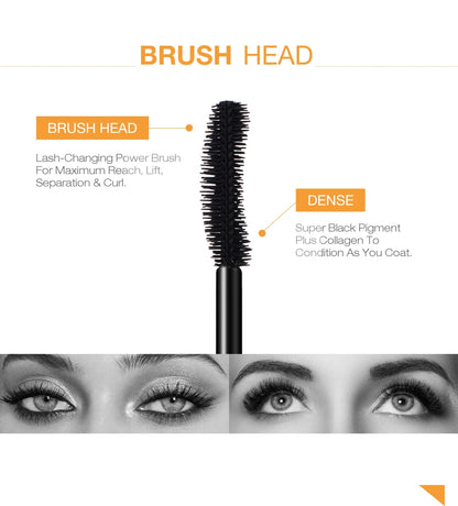 3D Fiber Lash Mascara – Thickening & Lengthening Black Lash Extension