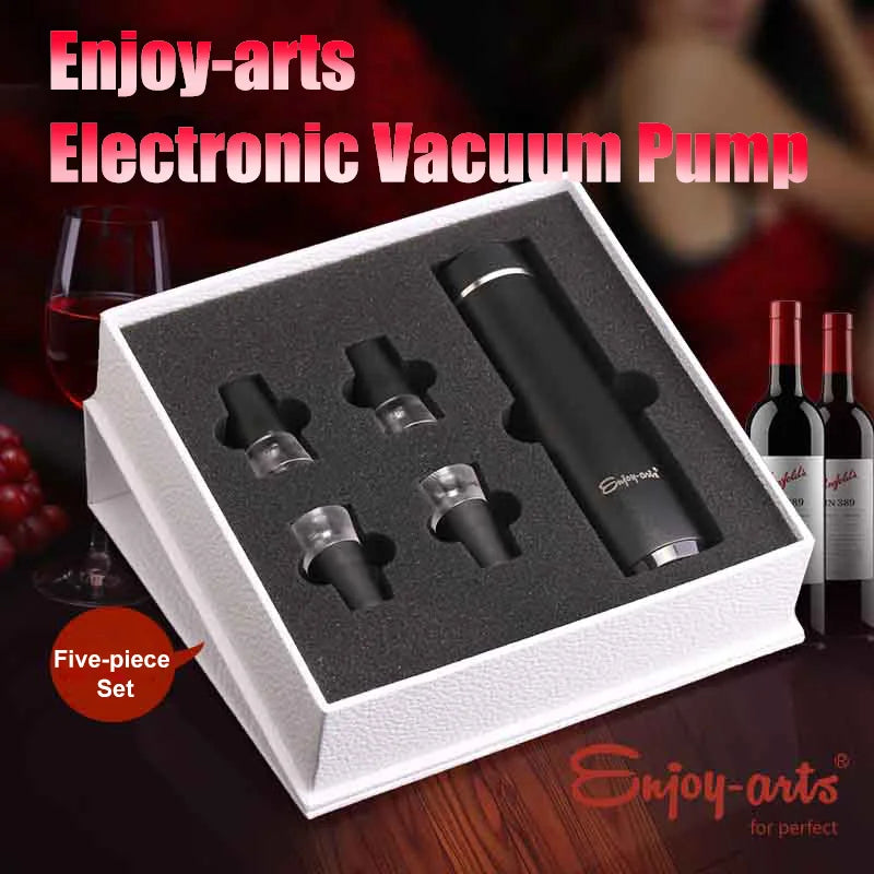 Electric Vacuum Wine Stopper Set – Wine Saver Pump & Bottle Stoppers