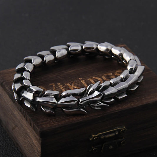 Stainless Steel Vintage Punk Bracelet for men