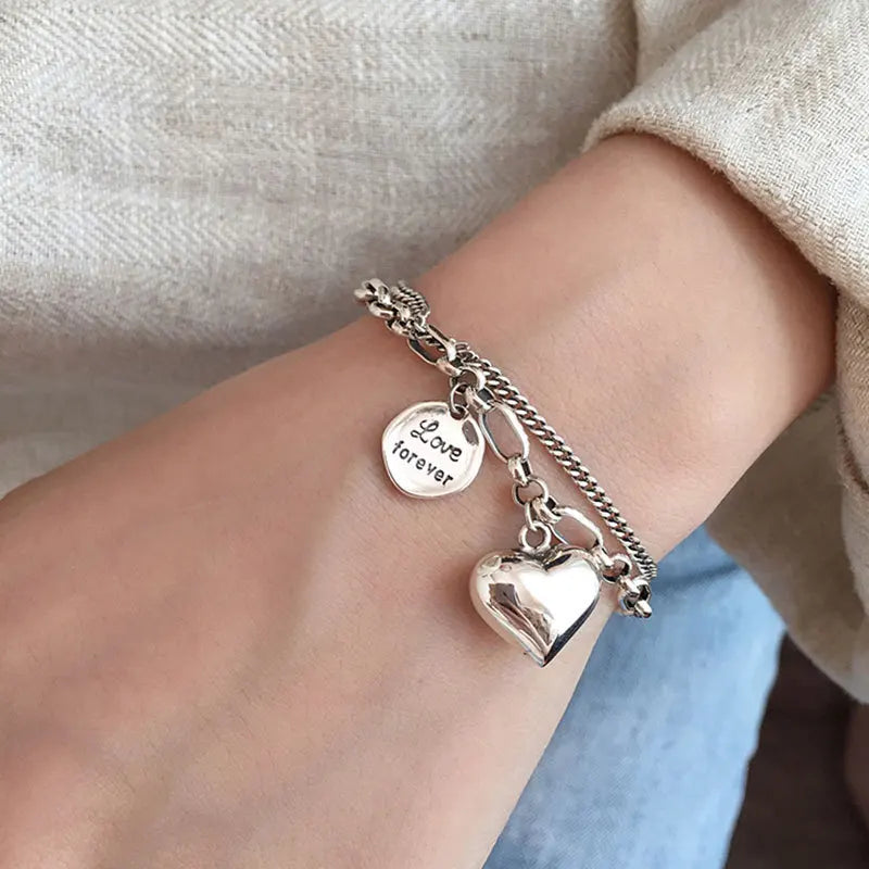 Sterling Silver Charms Bracelets For Women