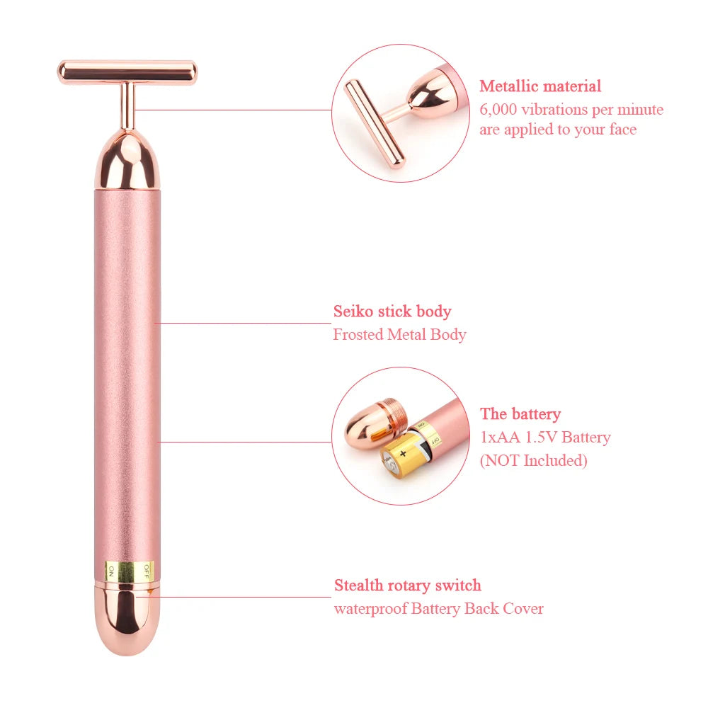 Energy Beauty Stick Vibrating Facial Roller Massager Face