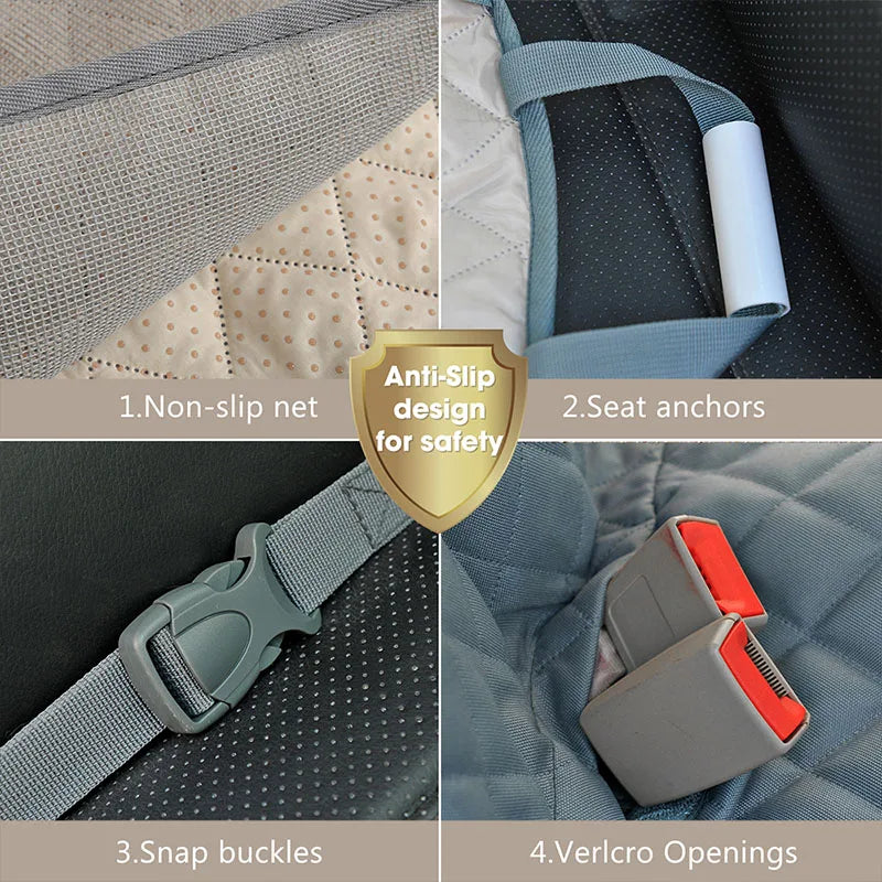 Dog Car Seat Cover Waterproof For Rear Back