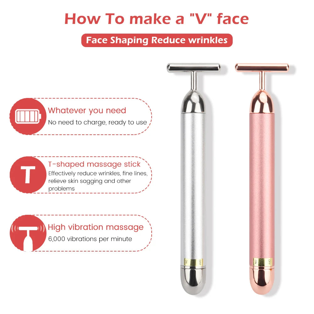 Energy Beauty Stick Vibrating Facial Roller Massager Face