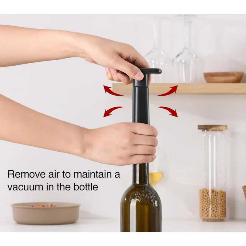 Wine Saver Vacuum Pump with 2 Stoppers