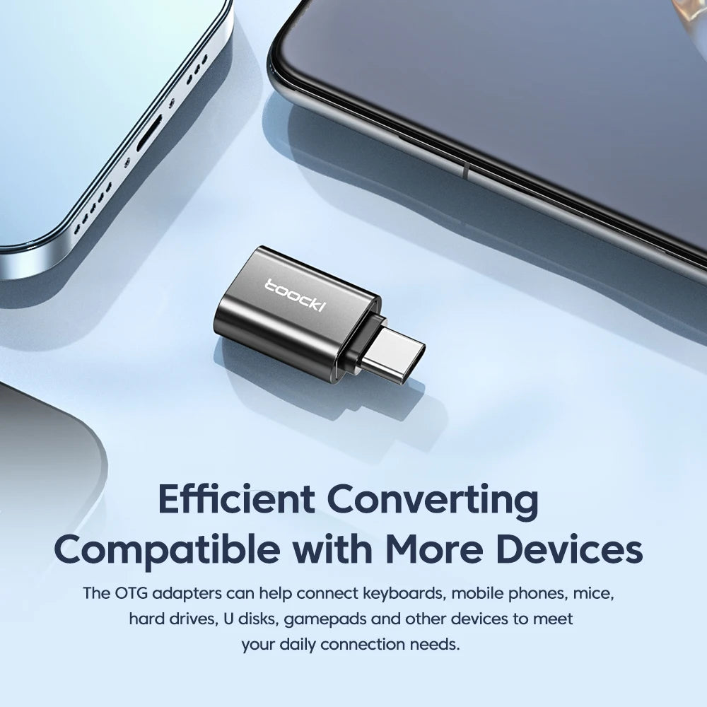 USB 3.0 to Type-C Adapter – OTG Micro USB Male to USB 2.0 Female Converter