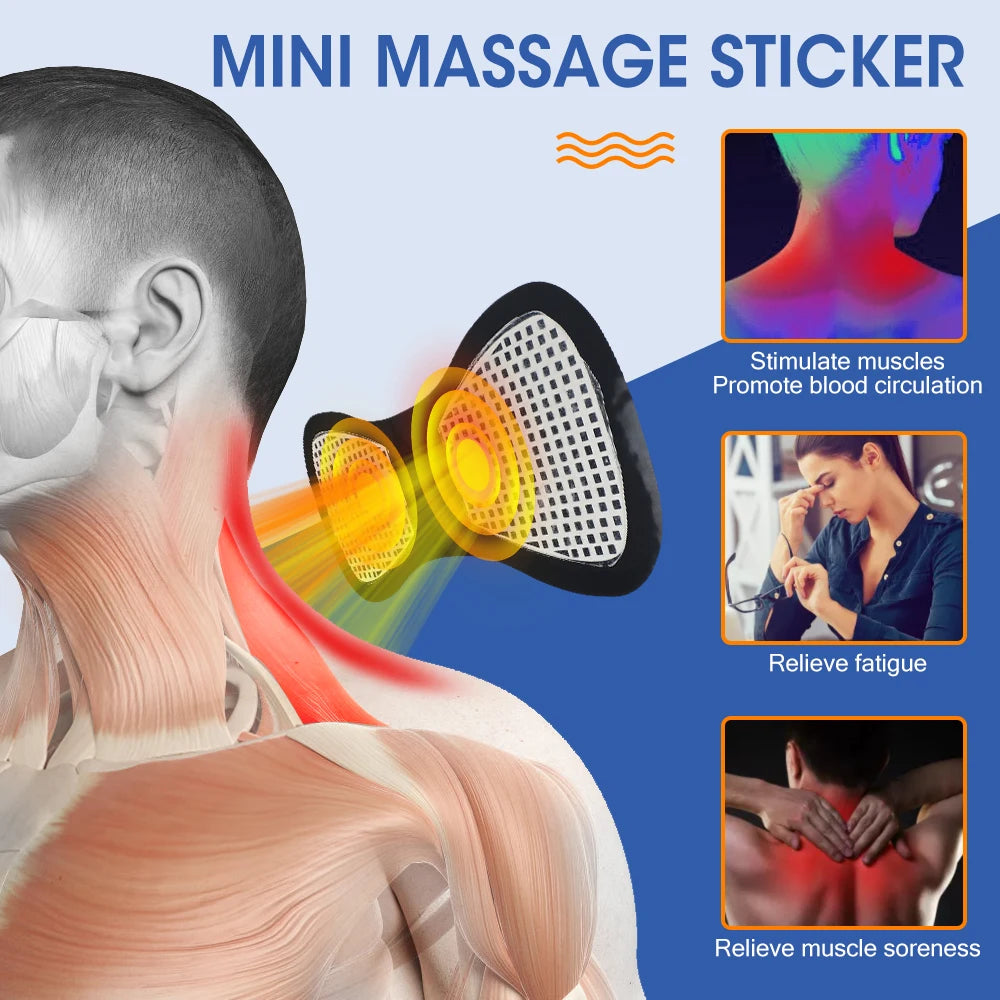 Electric Neck Back Massager Sticker Cervical