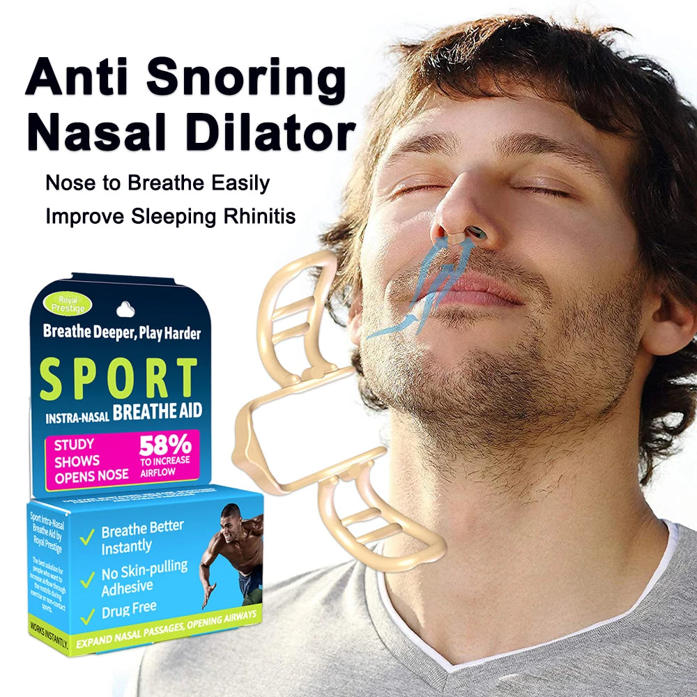 Silicone Nasal Clip Anti-Snoring Device – Easy Breathe Sleep Aid