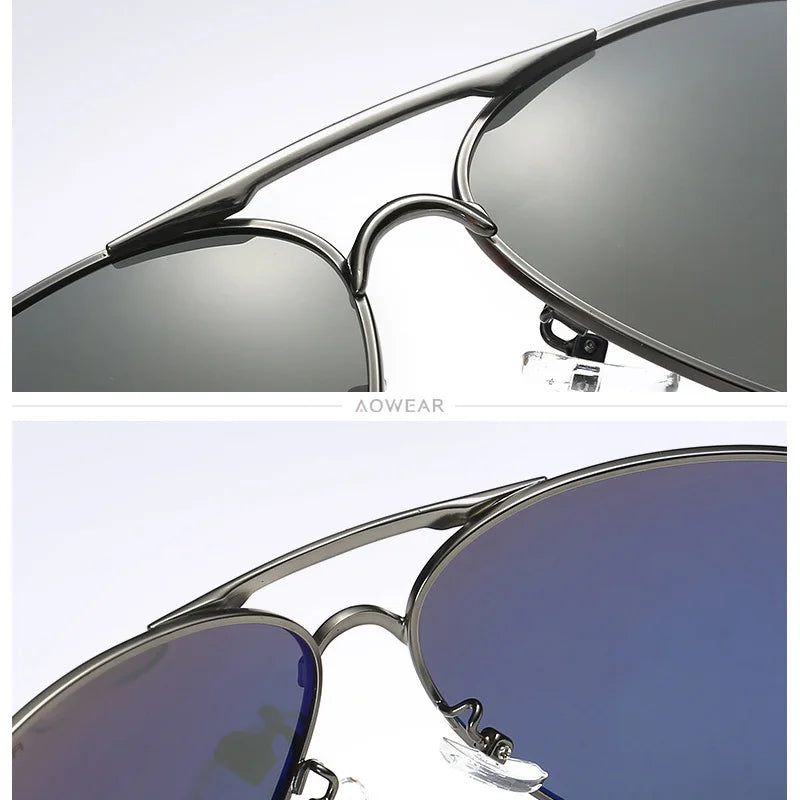 Men's Aviation Sunglasses Men Polarized Mirror