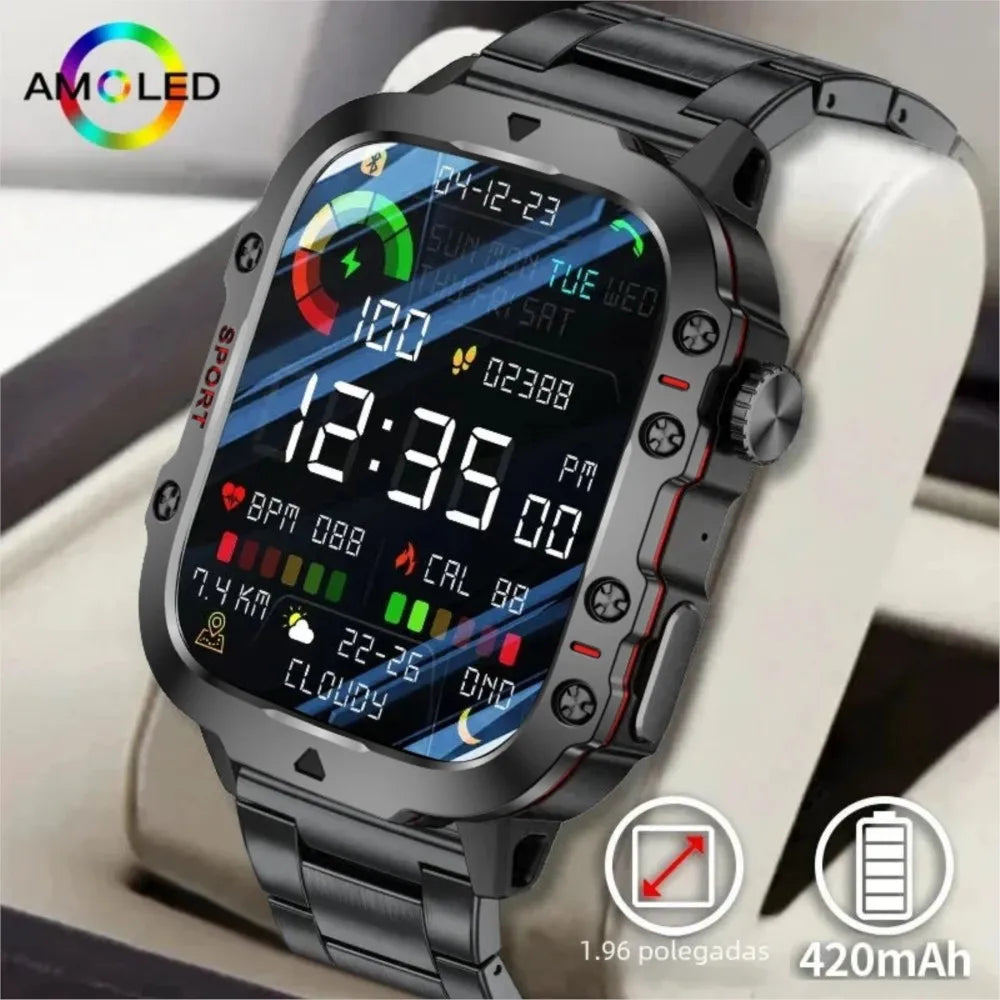 Men’s Smart Watch – Bluetooth Call, Fitness, 3ATM Waterproof