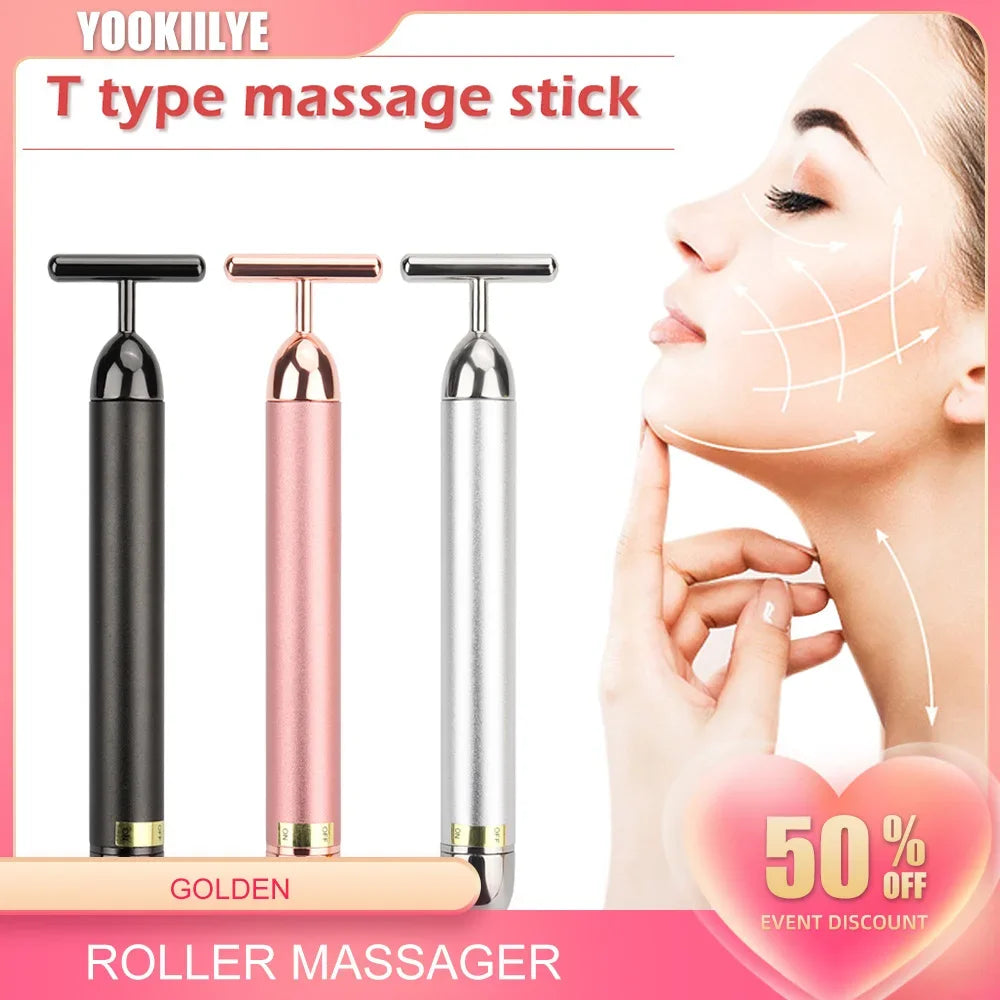 Energy Beauty Stick Vibrating Facial Roller Massager Face