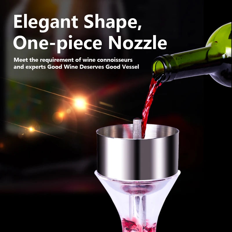 Wine Decanter Aerator Stainless Steel Dispenser