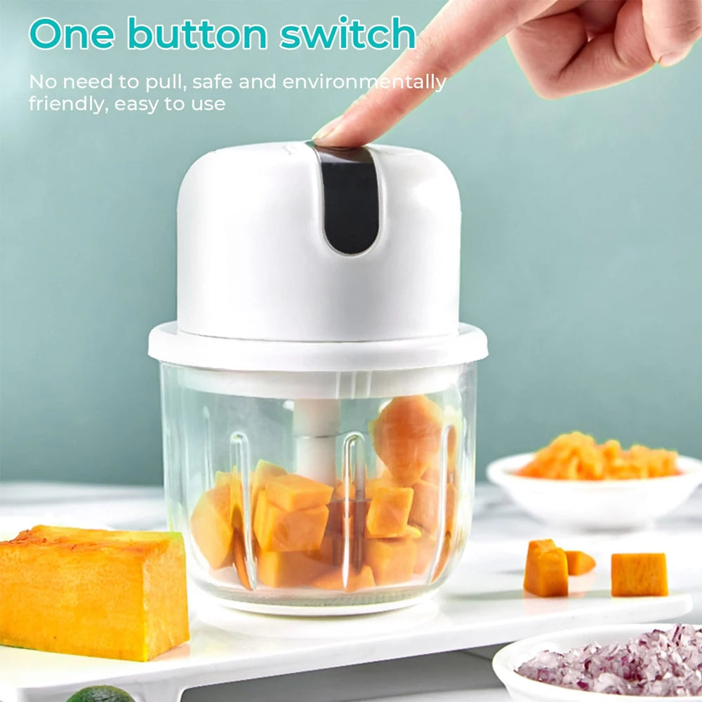 Electric Garlic Chopper Multi-Function Food Processor Blenders For Kitchen