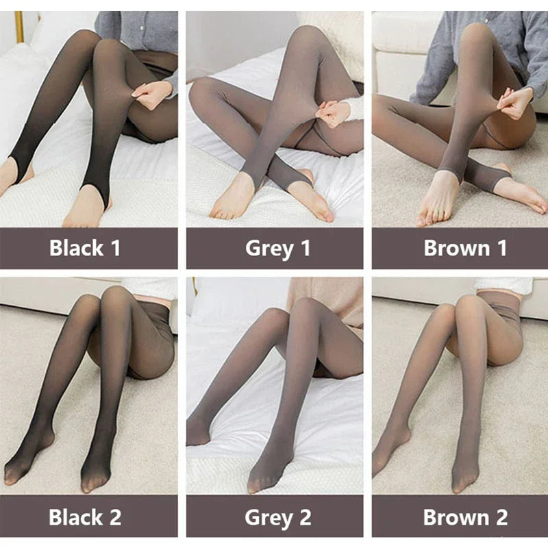 Cozy Winter Fleece Skin Tights