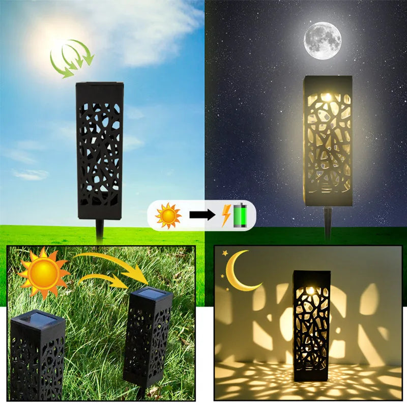 Solar Outdoor LED Lantern – Waterproof Garden Lighting