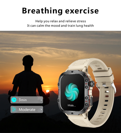 Men’s Smart Watch – Bluetooth Call, Fitness, 3ATM Waterproof