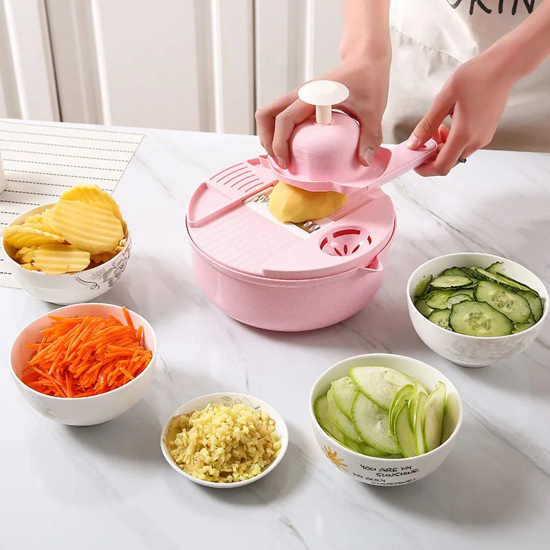 Multifunctional Kitchen Vegetable Chopper and Shredder