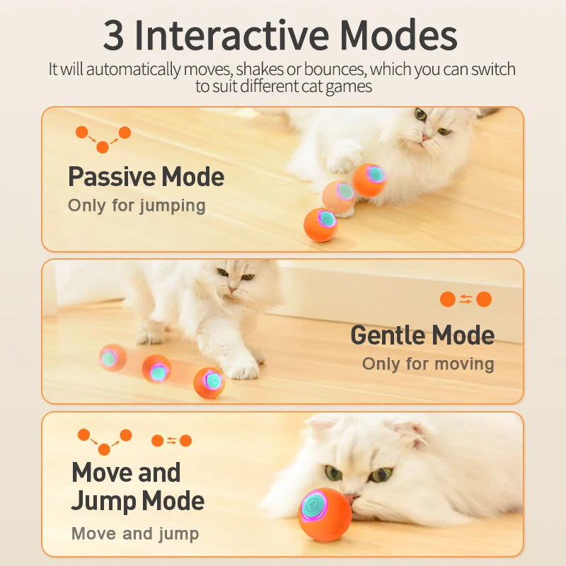 Interactive Rolling Ball - Smart Electric Cat Toy