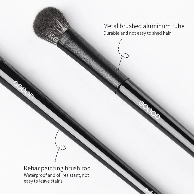 Natural Eye Makeup Brush Set - 6pcs