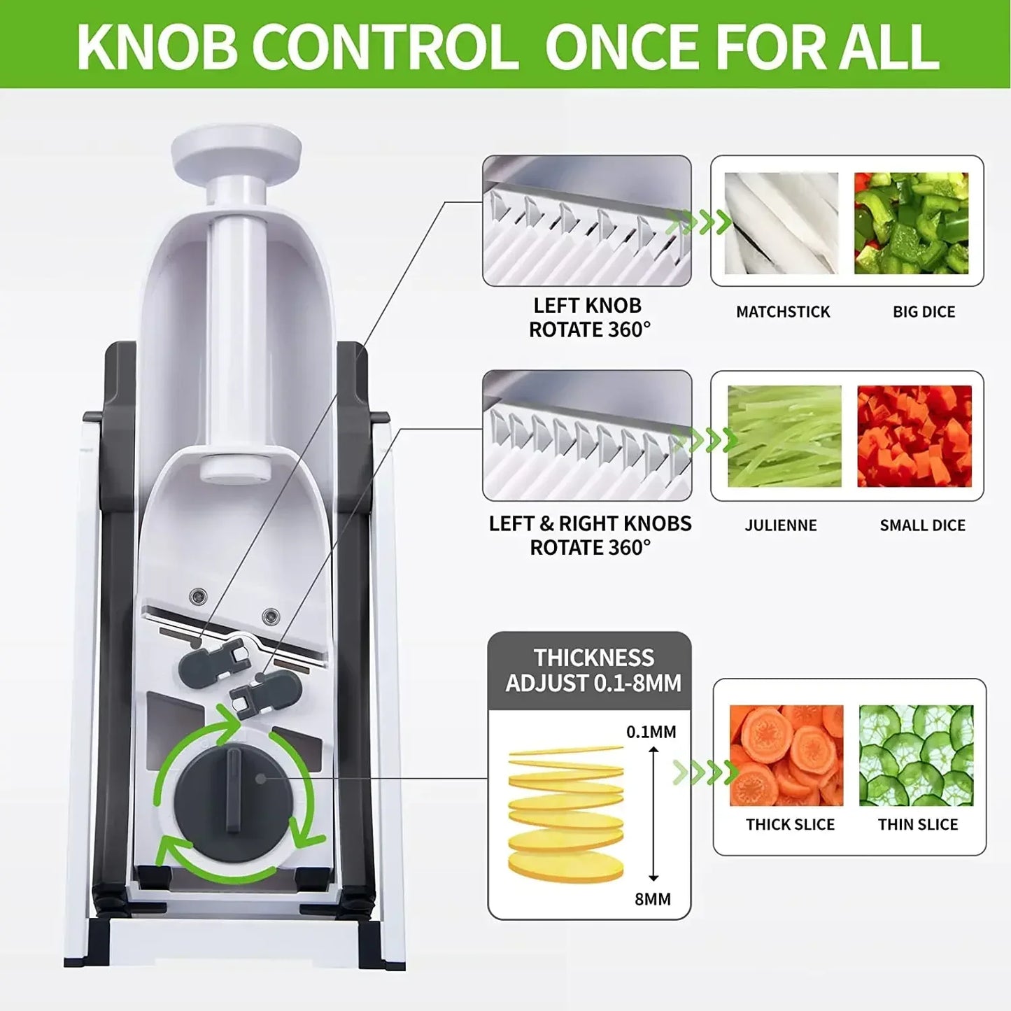 Multi Vegetable Chopper & Slicer – Versatile Kitchen Tool for Effortless Meal Prep