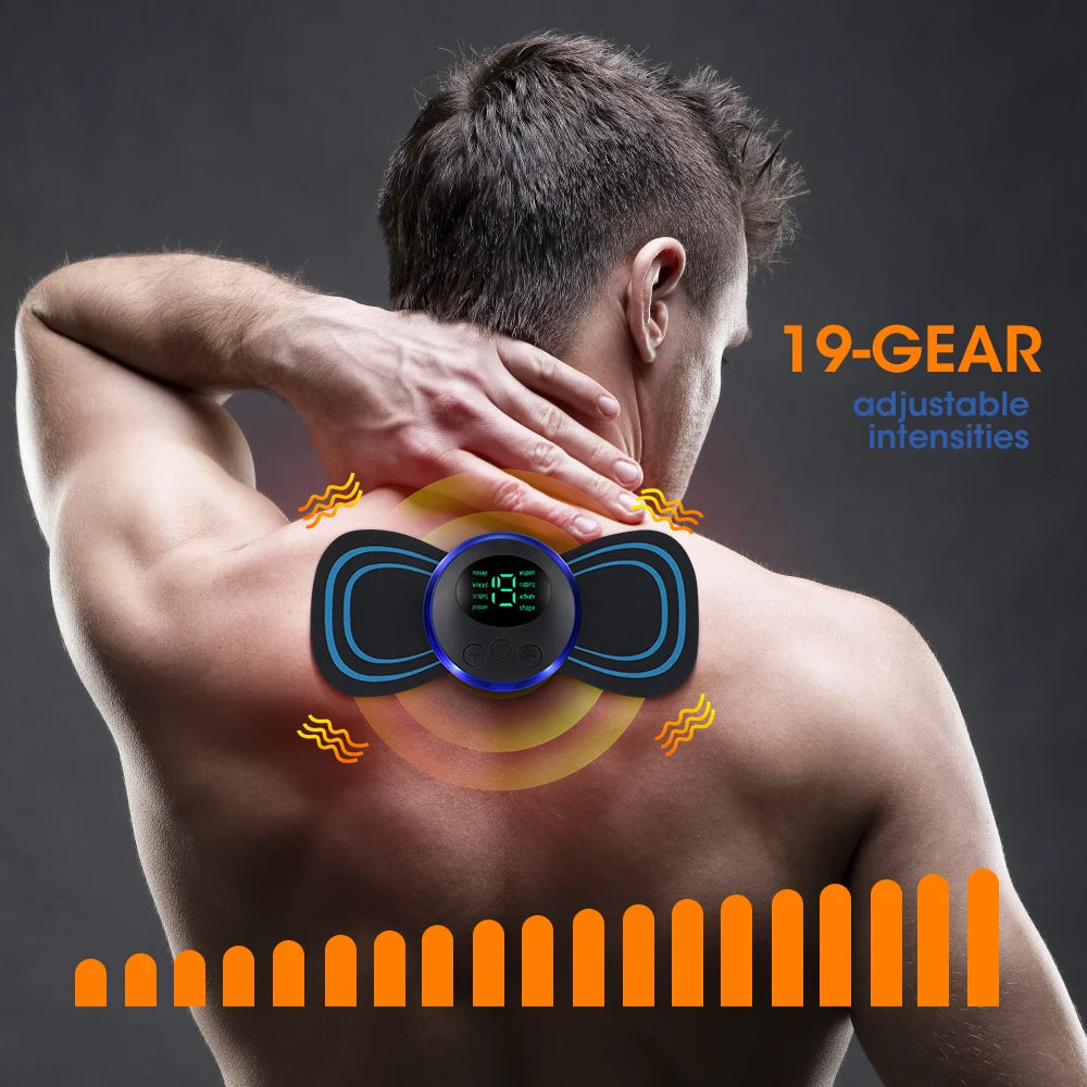 Electric Neck Back Massager Sticker Cervical