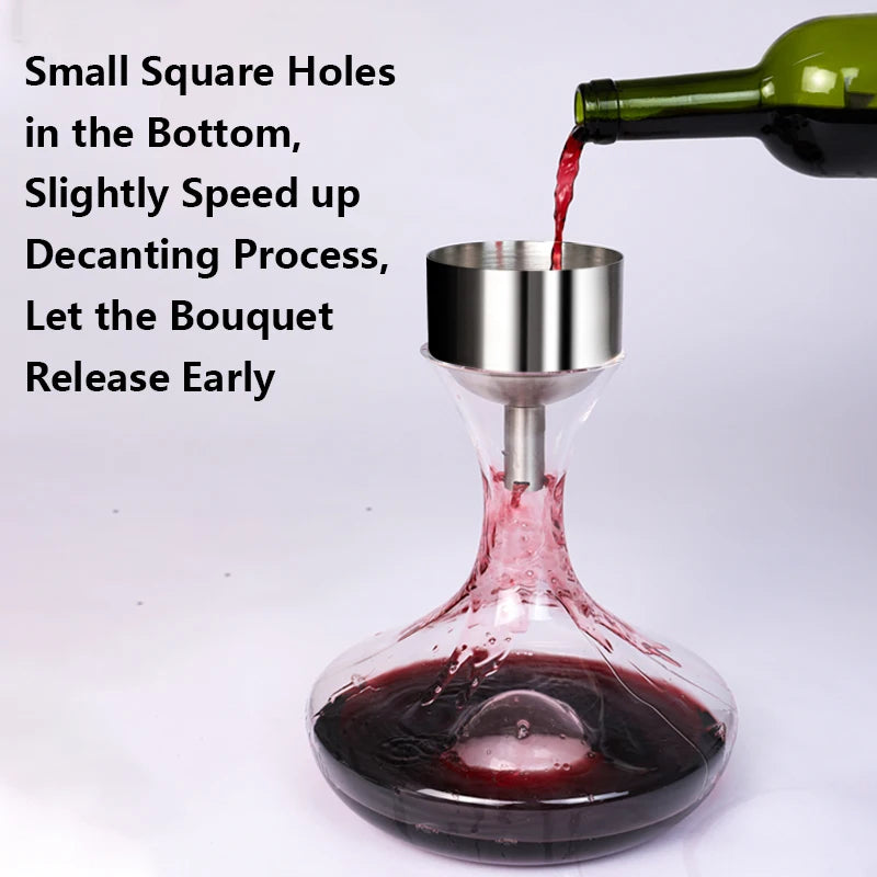 Wine Decanter Aerator Stainless Steel Dispenser