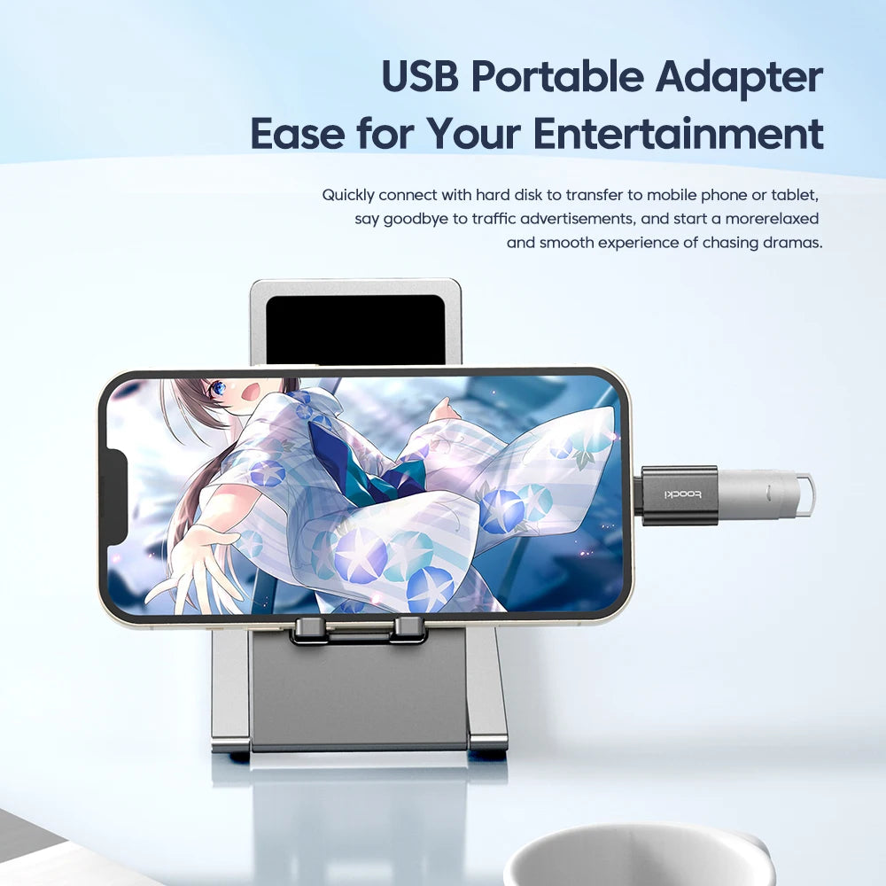 USB 3.0 to Type-C Adapter – OTG Micro USB Male to USB 2.0 Female Converter