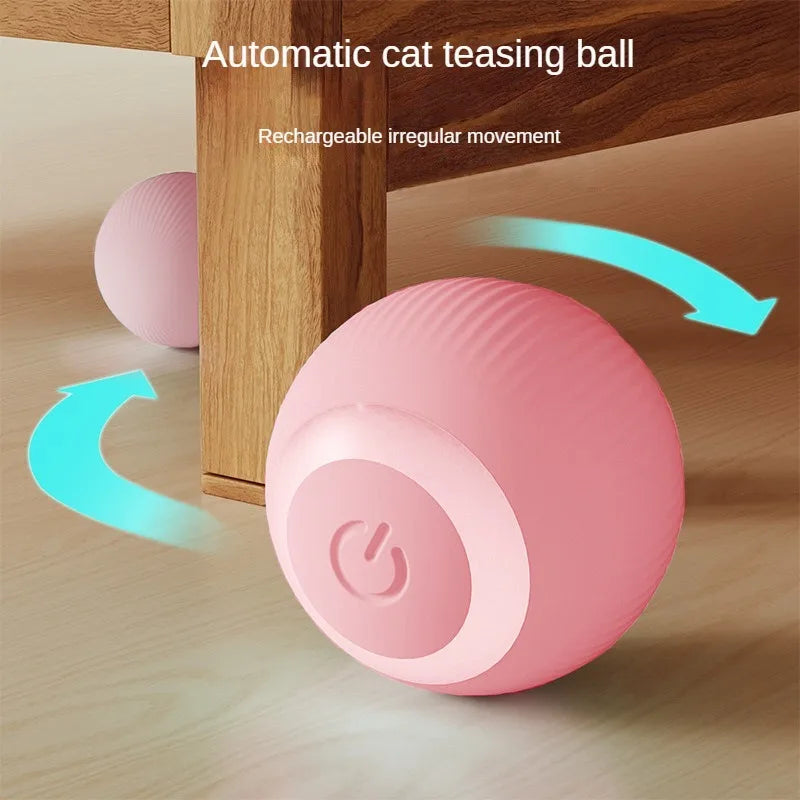 Automatic Cats Toy Interactive Ball Rechargeable Rolling Electric Ball