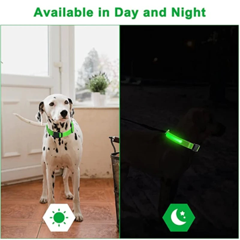 LED Glowing Dog Collar Adjustable Flashing