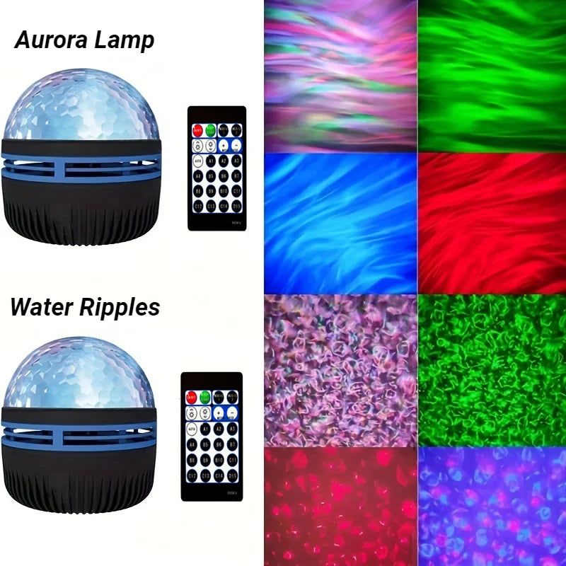 LED Starry Galaxy Projector Night Light – Rotating Stars & Moon