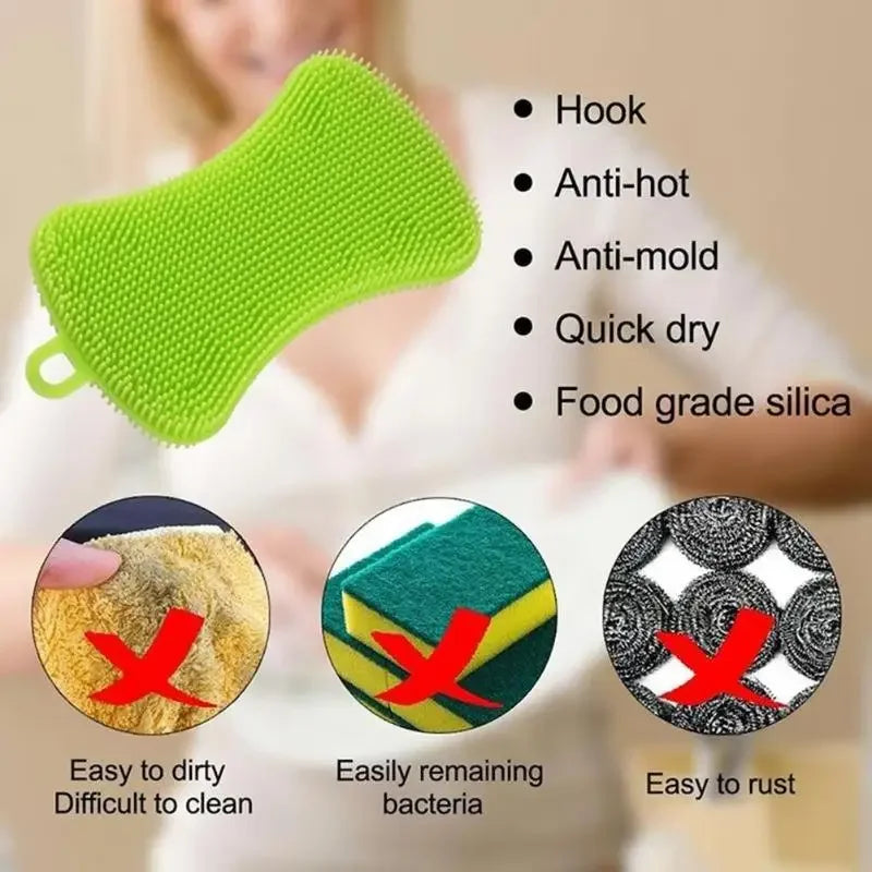 Silicone Kitchen Cleaning Brush