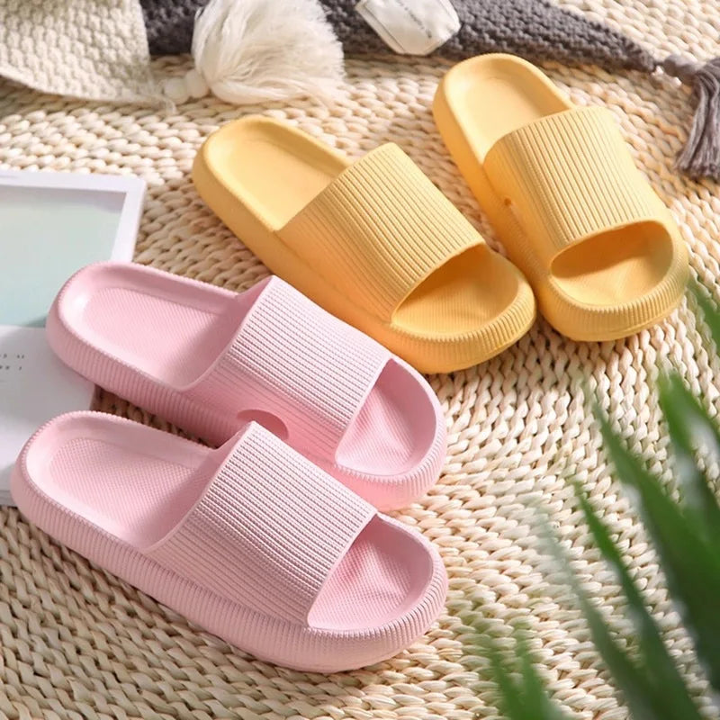 Slippers Cloud Cushion Slides Summer Soft Thick Platform