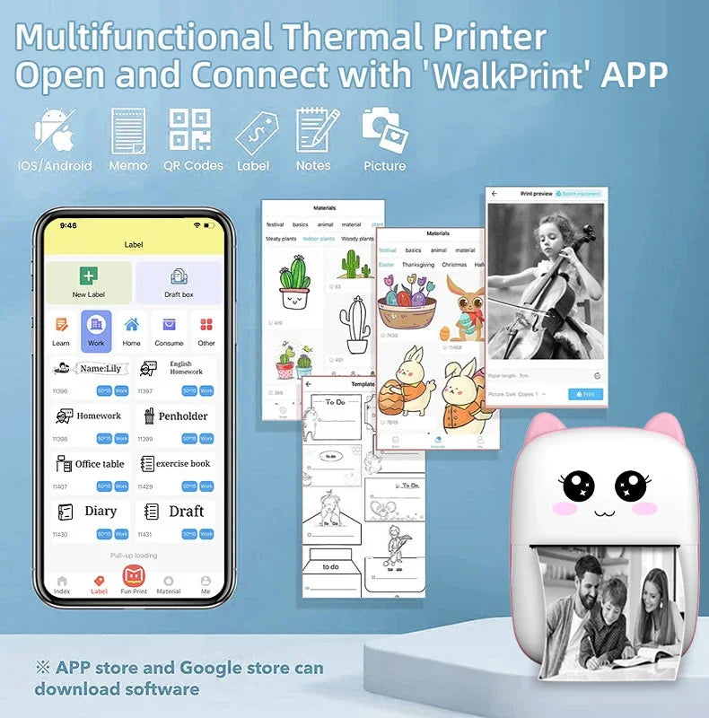 Mini Portable Thermal Printer