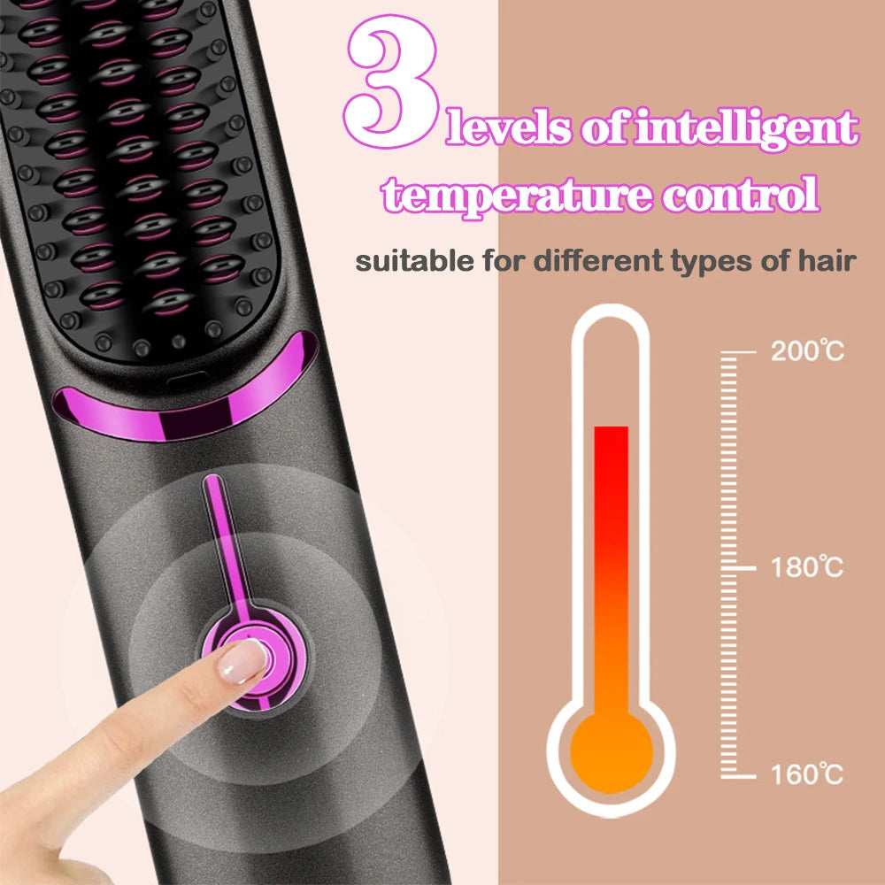 Hair Straightener Brush for Women