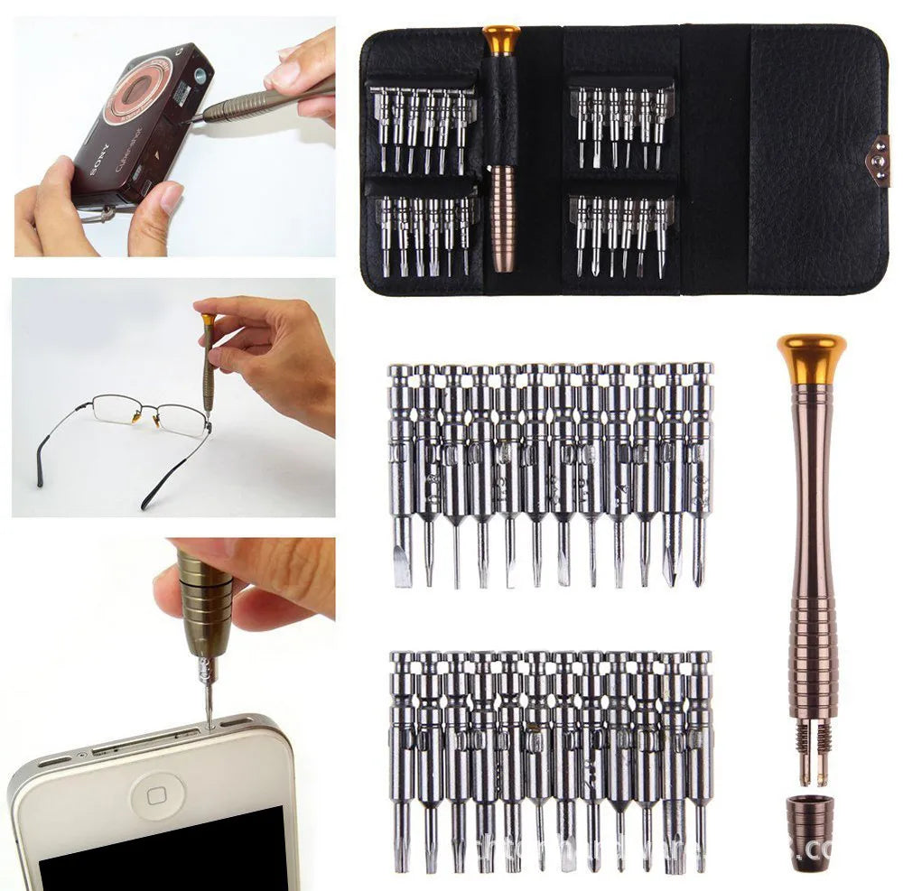 Mini Precision Set 25 in 1 Electronic Torx Screwdriver Opening Repair Tools Kit for iPhone