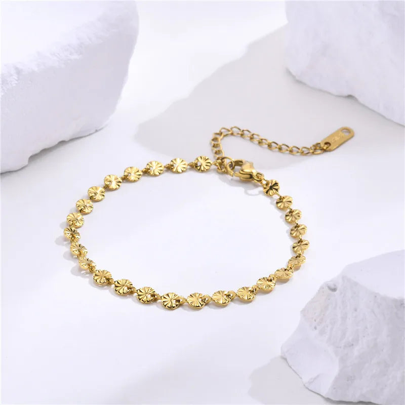 Gold Stainless Steel Bracelets for Women