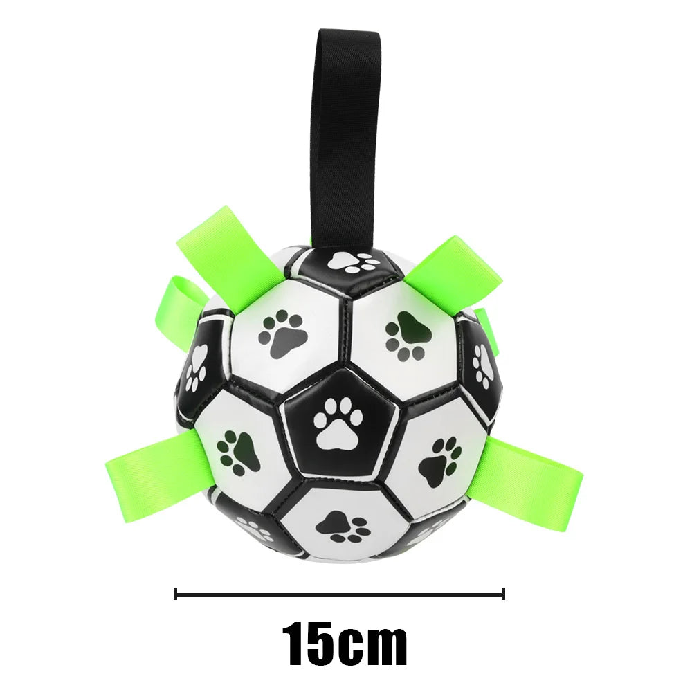 Dog Toys Soccer Ball with Grab Tabs Interactive