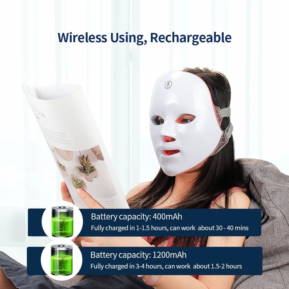 LED Facial Mask Photon Therapy Skin Rejuvenation