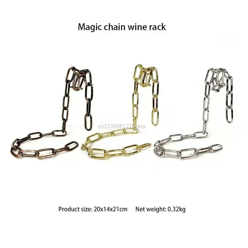 Iron Chain Wine Racks One Bottle Wine Magical Suspension