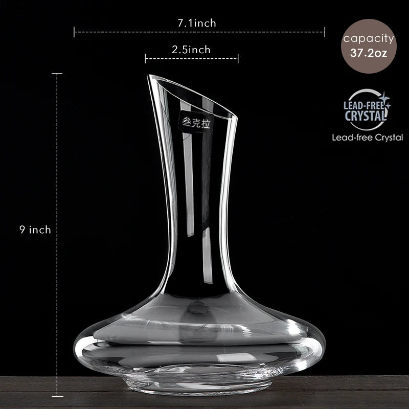 Crystal Wine Decanter- 1100ml/37oz