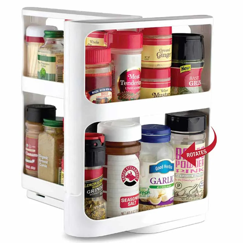 Spice Organizer Rack Multi-Function Rotating