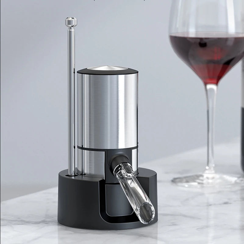 Electric Wine Aerator & Dispenser - Quick Decanter with Storage Base