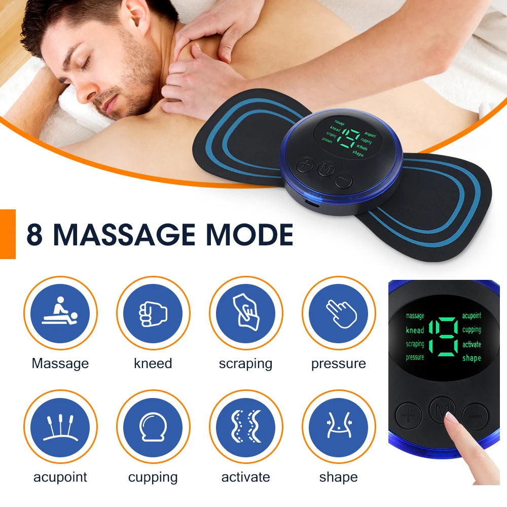 Electric Neck Back Massager Sticker Cervical